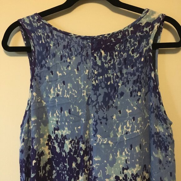 Papa Vancouver Womens Flowy Bi-layer Sleeveless Rayon Boho Dress - M - Picture 7 of 15